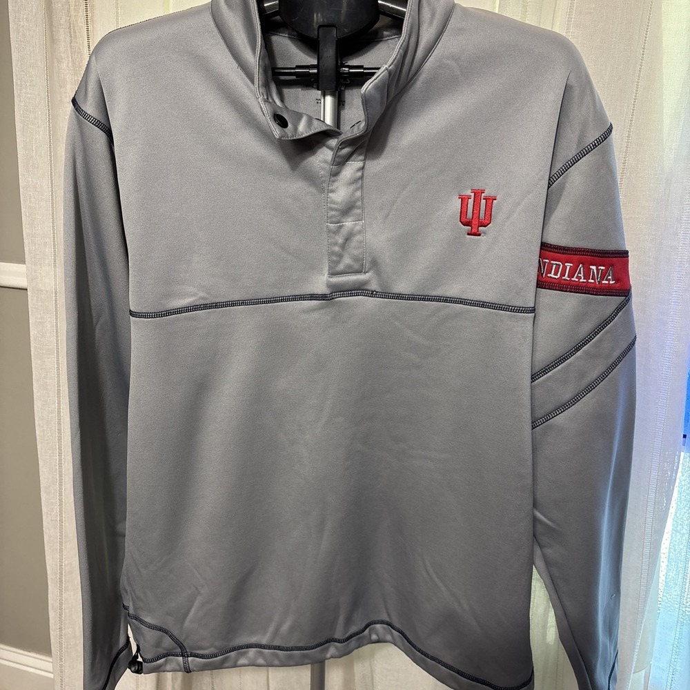 Indiana University Hoosiers Mens Performance Pullover XL 1/4 Snap UI